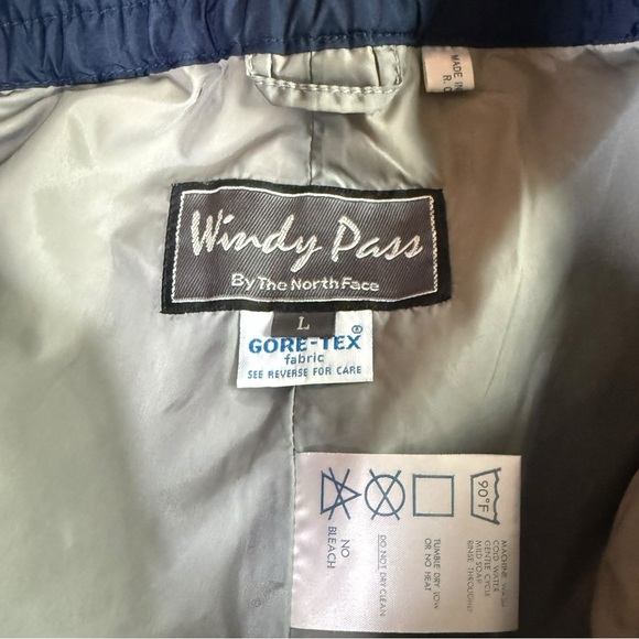 Vintage Men's North Face Windy Pass Navy Blue Snow Pants - Picture 8 of 10